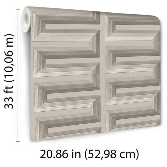 Designs Direct Embroidered Grecian Key Wallpaper